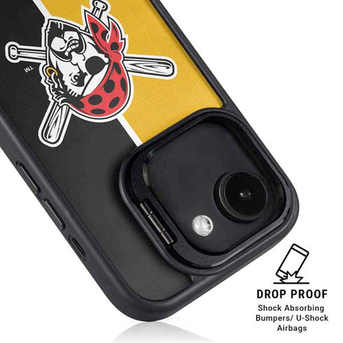 MLB Pittsburgh Pirates Split iPhone 16e Kickstand Case