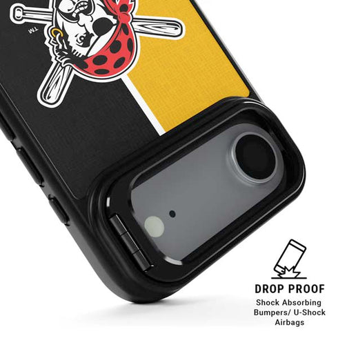 MLB Pittsburgh Pirates Split iPhone 17 Air Kickstand Case