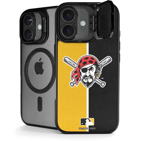 MLB Pittsburgh Pirates Split iPhone 17 Kickstand Case