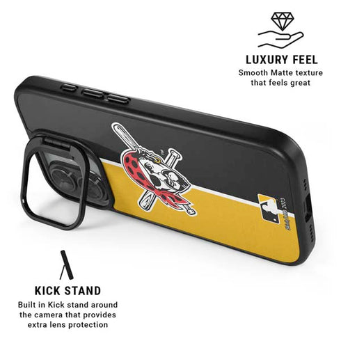 MLB Pittsburgh Pirates Split iPhone 17 Kickstand Case