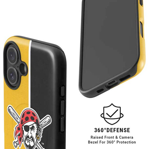MLB Pittsburgh Pirates Split iPhone 17 Magsafe Impact Case