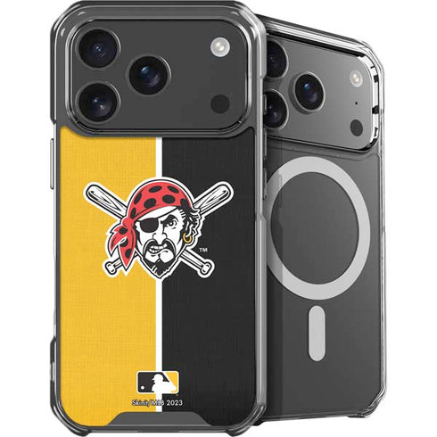 MLB Pittsburgh Pirates Split iPhone 17 Pro Max MagSafe Case