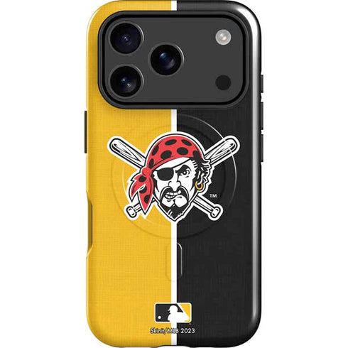 MLB Pittsburgh Pirates Split iPhone 17 Pro Max Magsafe Impact Case