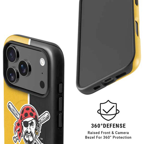 MLB Pittsburgh Pirates Split iPhone 17 Pro Max Magsafe Impact Case