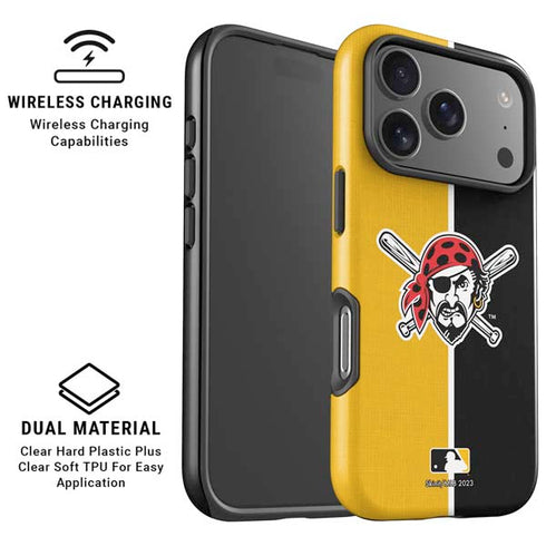 MLB Pittsburgh Pirates Split iPhone 17 Pro Max Magsafe Impact Case