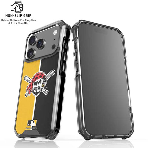MLB Pittsburgh Pirates Split iPhone 18 Pro Clear Case