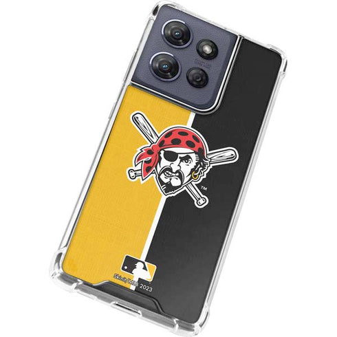 MLB Pittsburgh Pirates Split Moto G Play 5G (2025) Clear Case