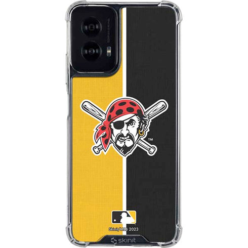 MLB Pittsburgh Pirates Split Moto G Power 5G (2024) Clear Case