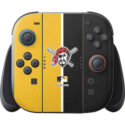 MLB Pittsburgh Pirates Split Nintendo Switch 2 (2025) with Joy-Con Skin