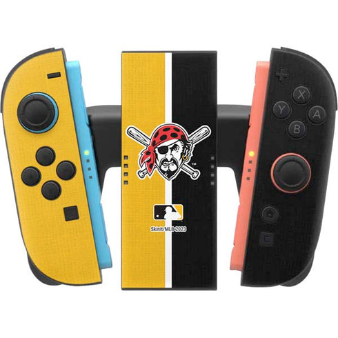 MLB Pittsburgh Pirates Split Nintendo Switch 2 (2025) Joy-Con Controller Skin