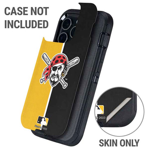 MLB Pittsburgh Pirates Split Otterbox Defender iPhone Skin