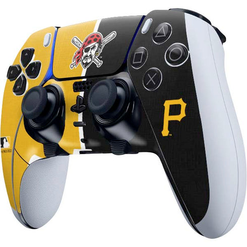 MLB Pittsburgh Pirates Split PS5 DualSense Edge Pro Controller Skin