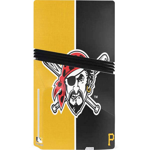 MLB Pittsburgh Pirates Split PS5 Pro Disk Console Skin