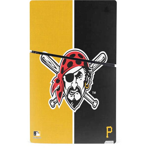MLB Pittsburgh Pirates Split PS5 Slim Digital Edition Console Skin
