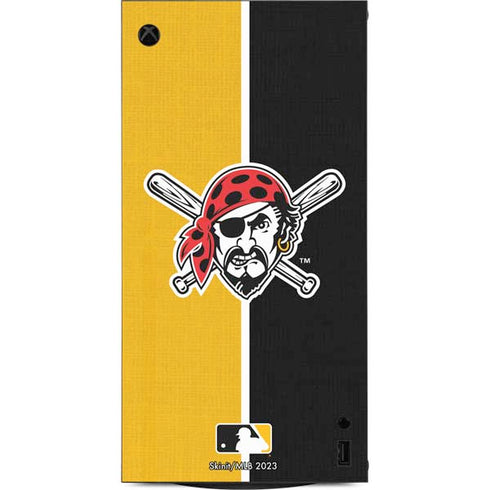 MLB Pittsburgh Pirates Split XBox Series X Digital Edition Console Skin
