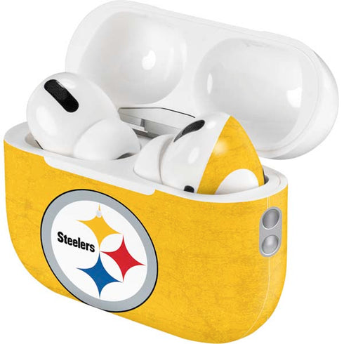 NFL Pittsburgh Steelers - Alternate Distressed AirPods Pro 2nd Gen Skin