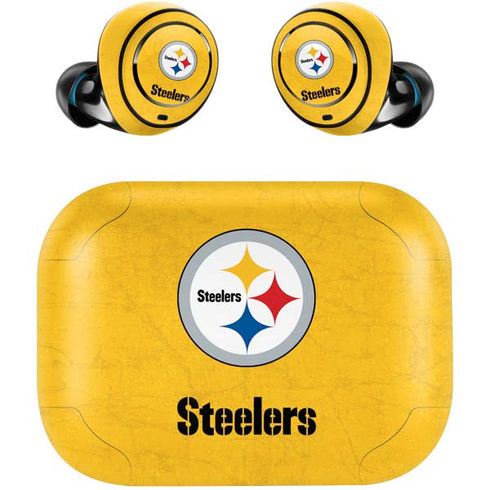 NFL Pittsburgh Steelers - Alternate Distressed Amazon Echo Buds Skin