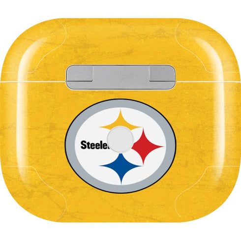 NFL Pittsburgh Steelers - Alternate Distressed Apple AirPods (3rd Gen 2021) Skin