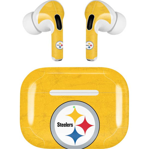 NFL Pittsburgh Steelers - Alternate Distressed Apple AirPods Pro Skin