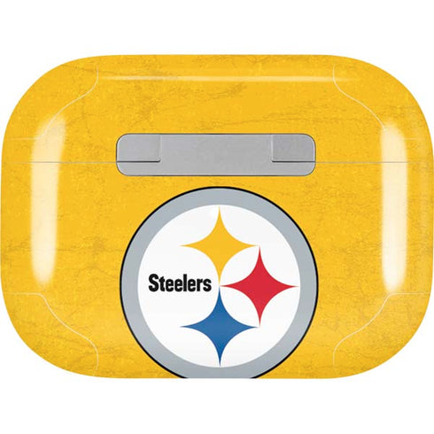 NFL Pittsburgh Steelers - Alternate Distressed Apple AirPods Pro Skin