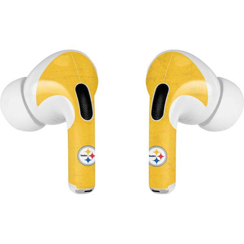 NFL Pittsburgh Steelers - Alternate Distressed Apple AirPods Pro Skin