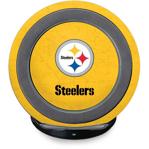NFL Pittsburgh Steelers - Alternate Distressed Fast Charge Wireless Charging Stand Skin