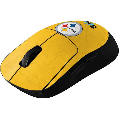 NFL Pittsburgh Steelers - Alternate Distressed G Pro Wireless Gaming Mouse Skin