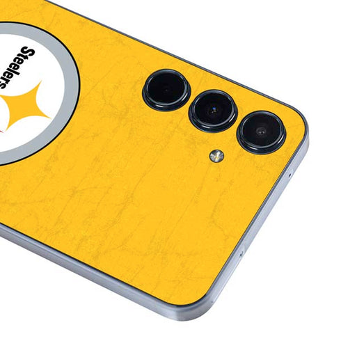 NFL Pittsburgh Steelers - Alternate Distressed Galaxy A55 5G Skin