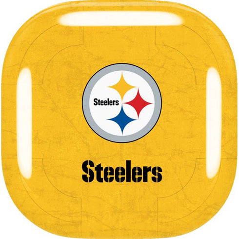 NFL Pittsburgh Steelers - Alternate Distressed Galaxy Buds Live Skin
