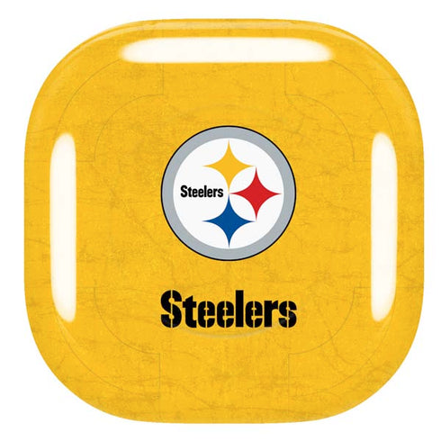 NFL Pittsburgh Steelers - Alternate Distressed Galaxy Buds Live Skin