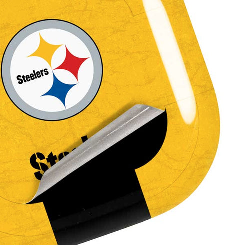 NFL Pittsburgh Steelers - Alternate Distressed Galaxy Buds Live Skin