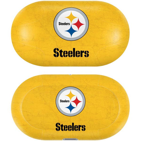 NFL Pittsburgh Steelers - Alternate Distressed Galaxy Buds Plus Skin