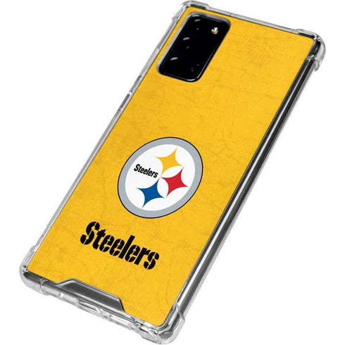 NFL Pittsburgh Steelers - Alternate Distressed Galaxy Note20 5G Clear Case