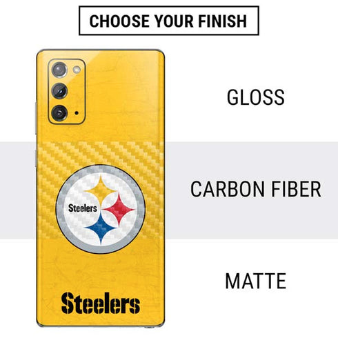 NFL Pittsburgh Steelers - Alternate Distressed Galaxy Note20 5G Skin