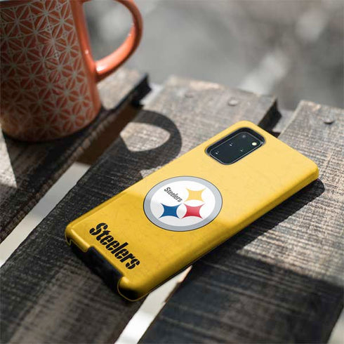 NFL Pittsburgh Steelers - Alternate Distressed Galaxy S20 Plus Pro Case