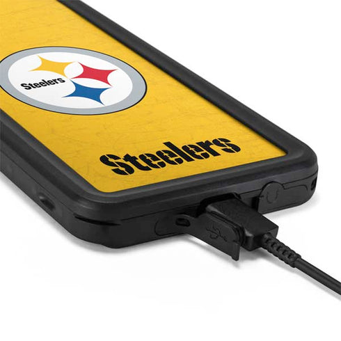 NFL Pittsburgh Steelers - Alternate Distressed Galaxy S20 Plus Waterproof Case