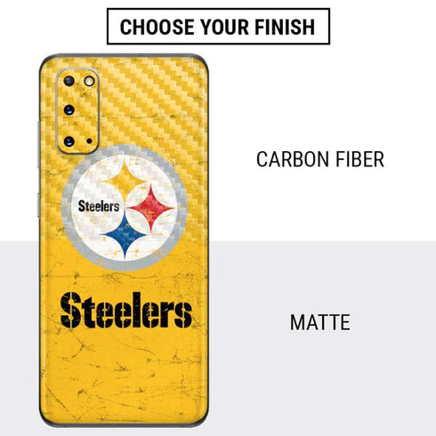 NFL Pittsburgh Steelers - Alternate Distressed Galaxy S20 Skin