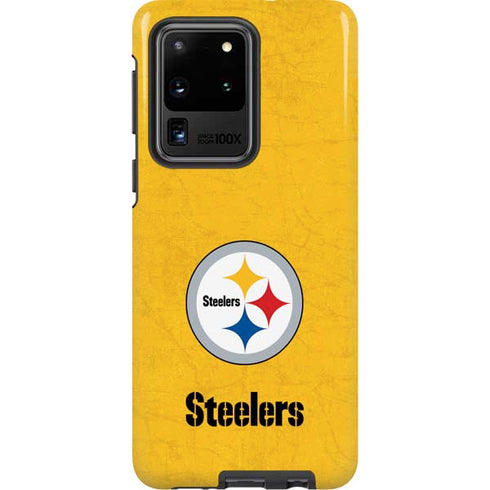 NFL Pittsburgh Steelers - Alternate Distressed Galaxy S20 Ultra 5G Pro Case