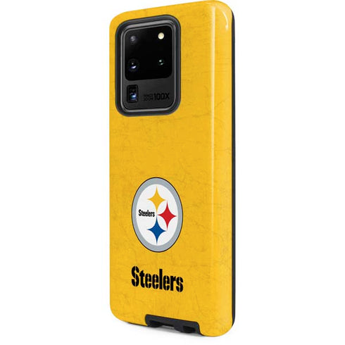 NFL Pittsburgh Steelers - Alternate Distressed Galaxy S20 Ultra 5G Pro Case