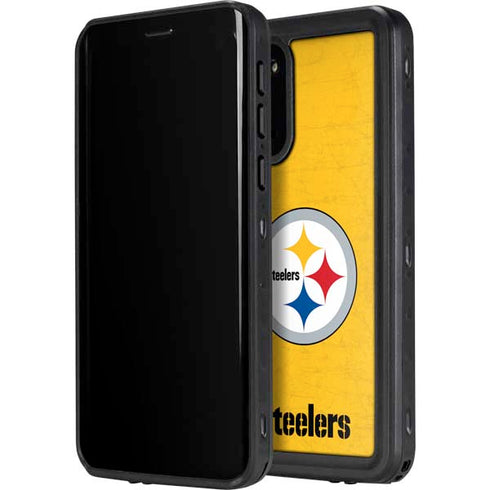 NFL Pittsburgh Steelers - Alternate Distressed Galaxy S20 Waterproof Case
