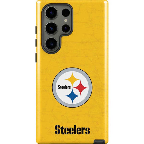 NFL Pittsburgh Steelers - Alternate Distressed Galaxy S23 Ultra Pro Case