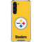 NFL Pittsburgh Steelers - Alternate Distressed Galaxy S24 FE Clear Case