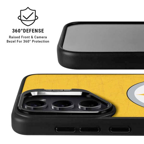 NFL Pittsburgh Steelers - Alternate Distressed Galaxy S24 Kickstand Case