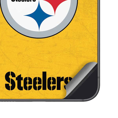 NFL Pittsburgh Steelers - Alternate Distressed Galaxy S24 Plus Skin