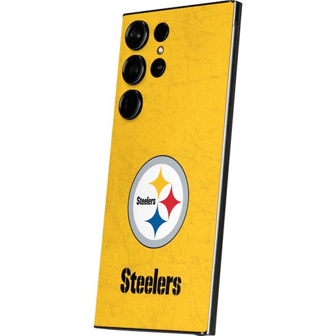 NFL Pittsburgh Steelers - Alternate Distressed Galaxy S25 Ultra Skin