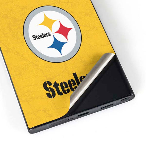 NFL Pittsburgh Steelers - Alternate Distressed Galaxy S24 Ultra Skin