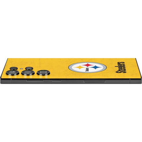 NFL Pittsburgh Steelers - Alternate Distressed Galaxy S25 Ultra Skin