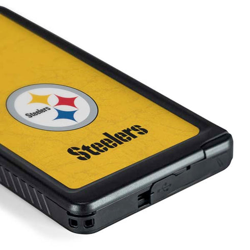 NFL Pittsburgh Steelers - Alternate Distressed Galaxy S24 Ultra Waterproof Case