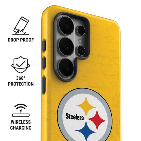 NFL Pittsburgh Steelers - Alternate Distressed Galaxy S26 Ultra Impact Case