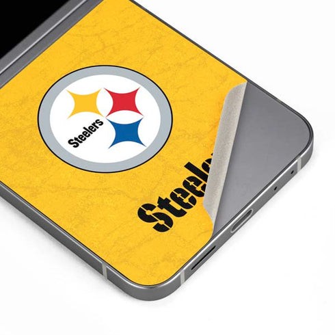 NFL Pittsburgh Steelers - Alternate Distressed Galaxy Z Flip6 Skin
